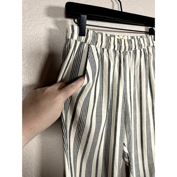 Marine Layer Striped Cropped Allison Pull On Pant Size Small - Picture 4 of 10